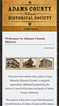 Mobile Screenshot of adamshistory.org
